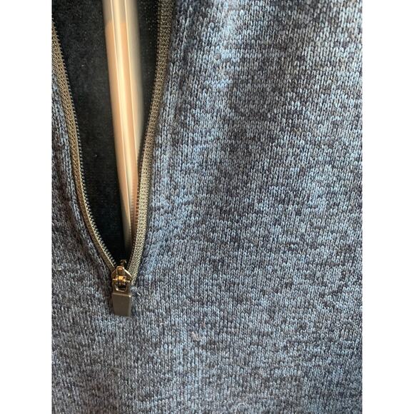 Eddie Bauer Men's Medium Navy Pullover 3/4 Zip - Picture 4 of 9